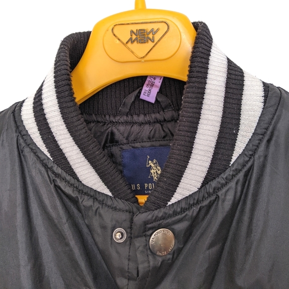 US Polo Assn Men's Black Sports Varsity jacket - Picture 2 of 10